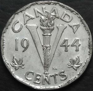 Canada 5 Cent 1944 1945