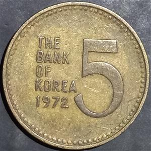 Korea South 5 Won 1970~1982