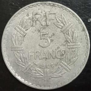 France 5 Franc 1945 1952