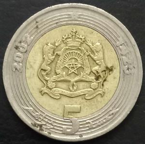 Morocco 5 Dirham 2002 